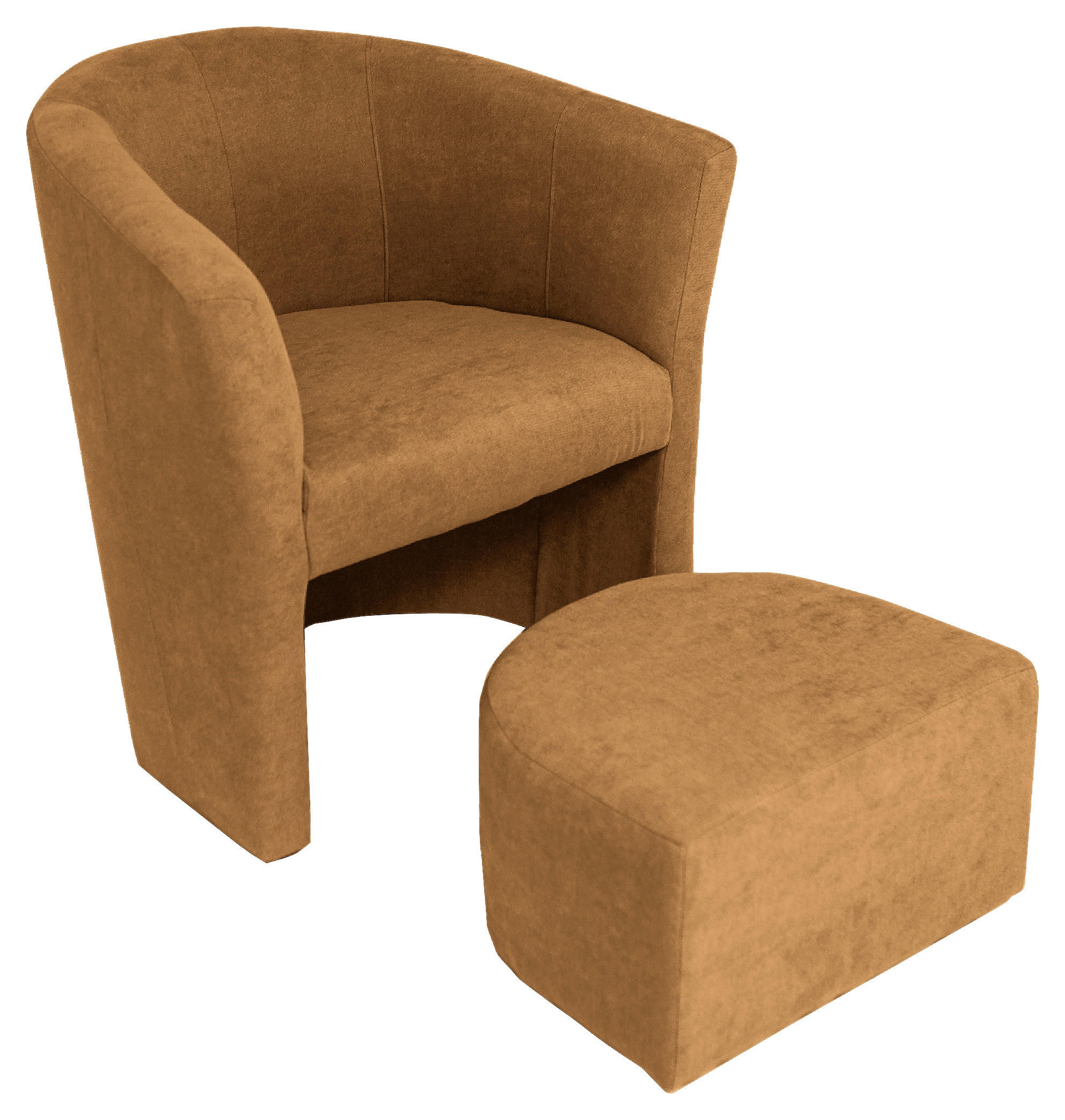KRESLO, textil, svetlohnedá - svetlohnedá/sivohnedá, Konventionell, textil/plast (68/76/65cm) - Ti'me
