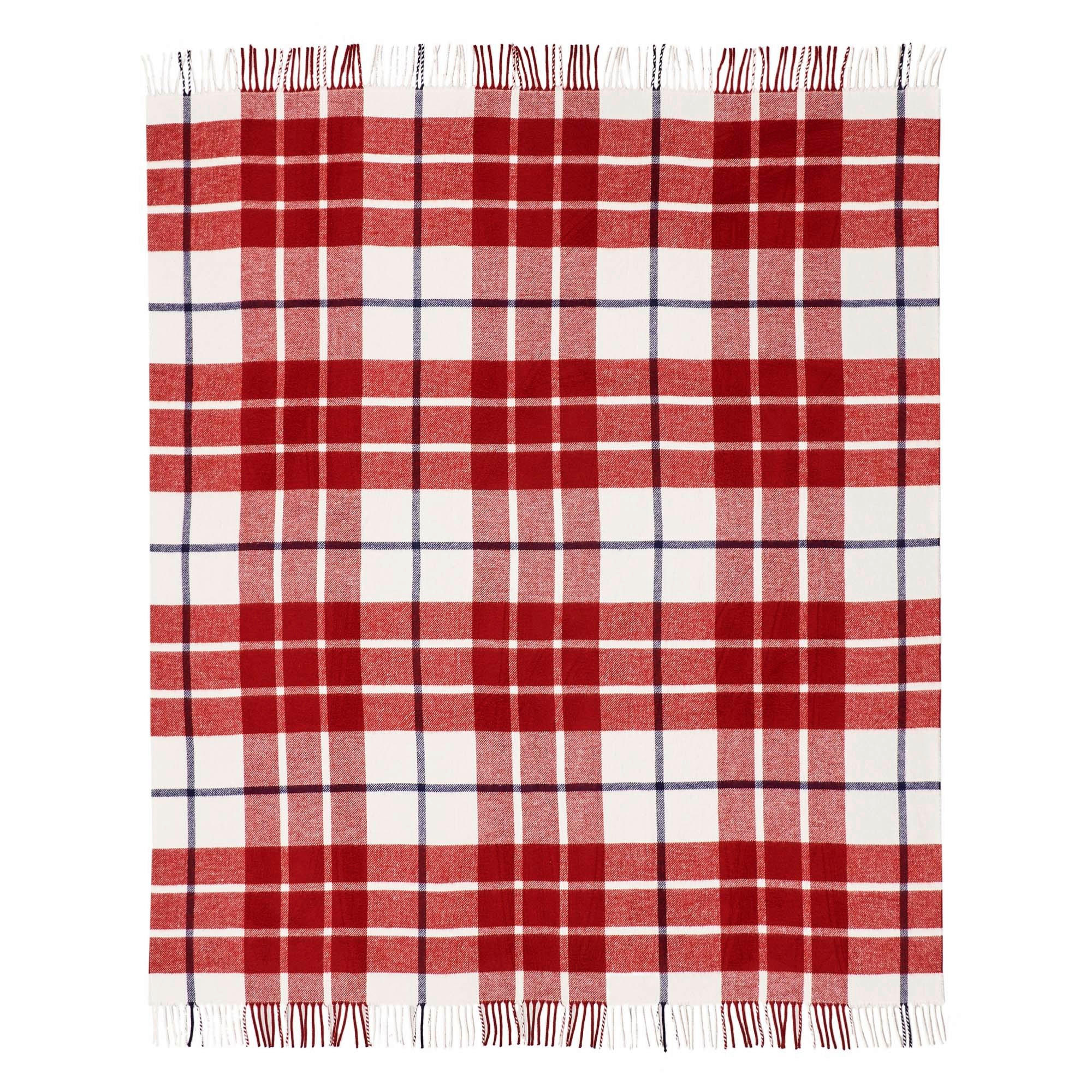PLAID Burgundy Checks 130/170 cm  - Weinrot, Basics, Textil (130/170cm) - Tommy Hilfiger