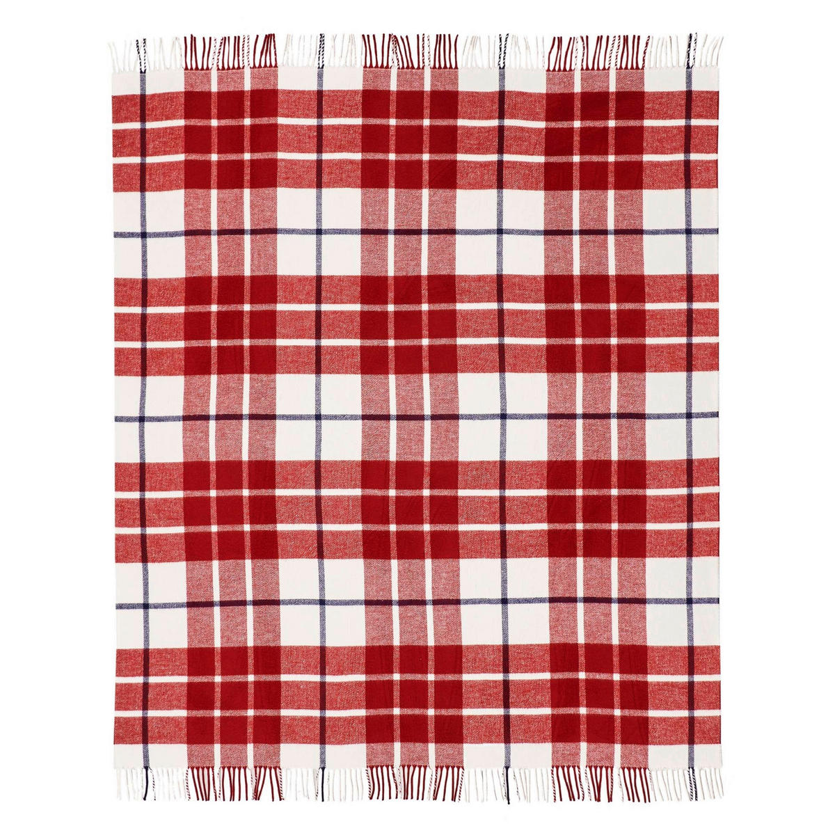 PLAID Burgundy Checks 130/170 cm  - Weinrot, Basics, Textil (130/170cm) - Tommy Hilfiger