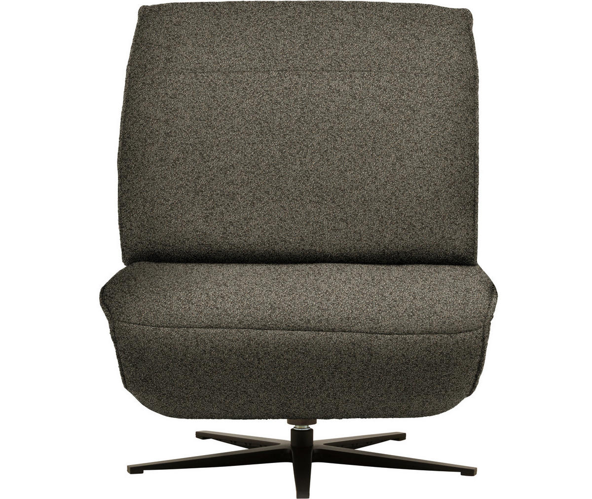 SESSEL in Flachgewebe, Mikrofaser Braun  - Schwarz/Braun, Design, Textil/Metall (84/65/91cm) - Koinor