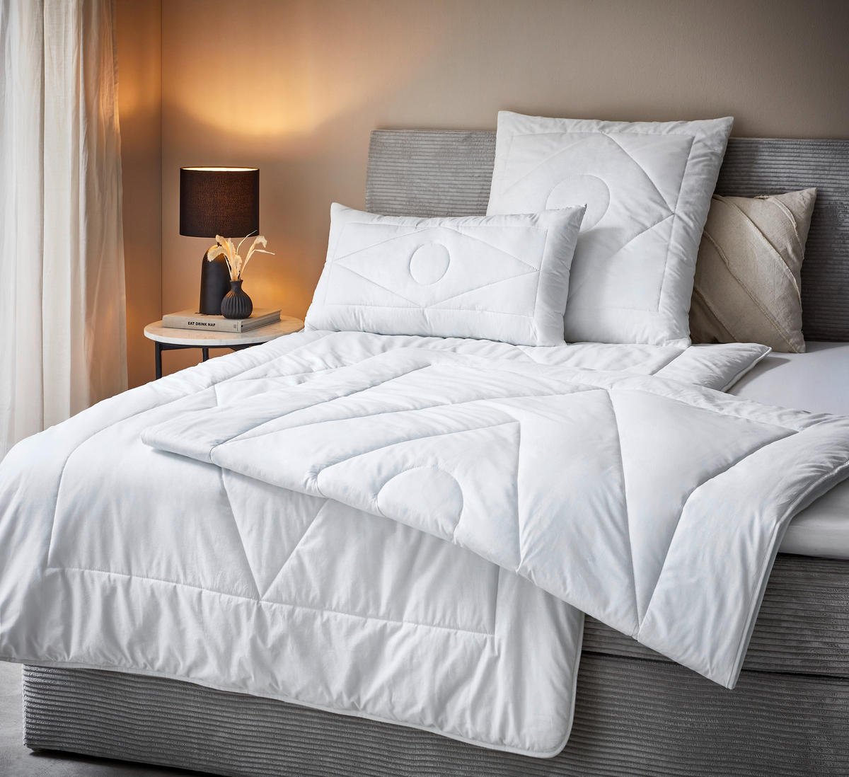 GANZJAHRESDECKE  NIDRA  135/200 cm   - Naturfarben, KONVENTIONELL, Kunststoff/Textil (135/200cm) - Sleeptex