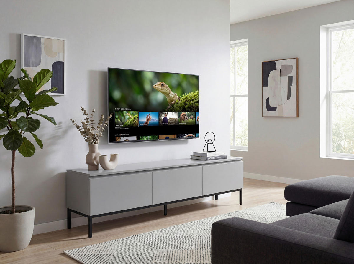 TV-BÄNK  150/46/37 cm 3 låda(or) stående  - grå/svart, Design, metall/trämaterial (150/46/37cm) - Livetastic