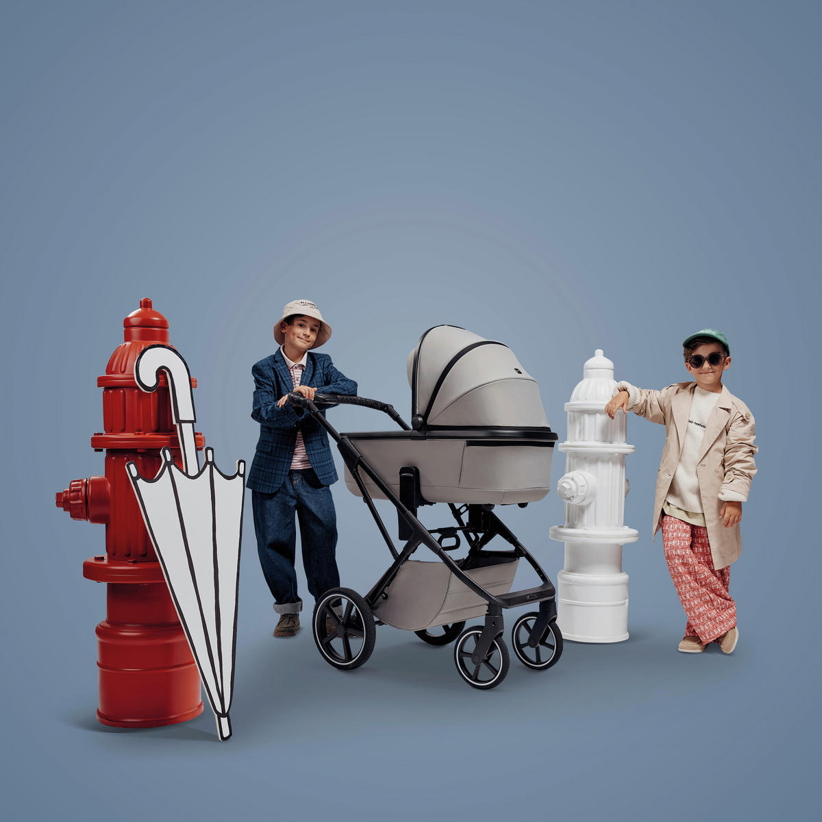 KOMBIKINDERWAGEN  Ciao  onyx  - Schwarz, Basics, Textil (116/57/94cm) - Moon