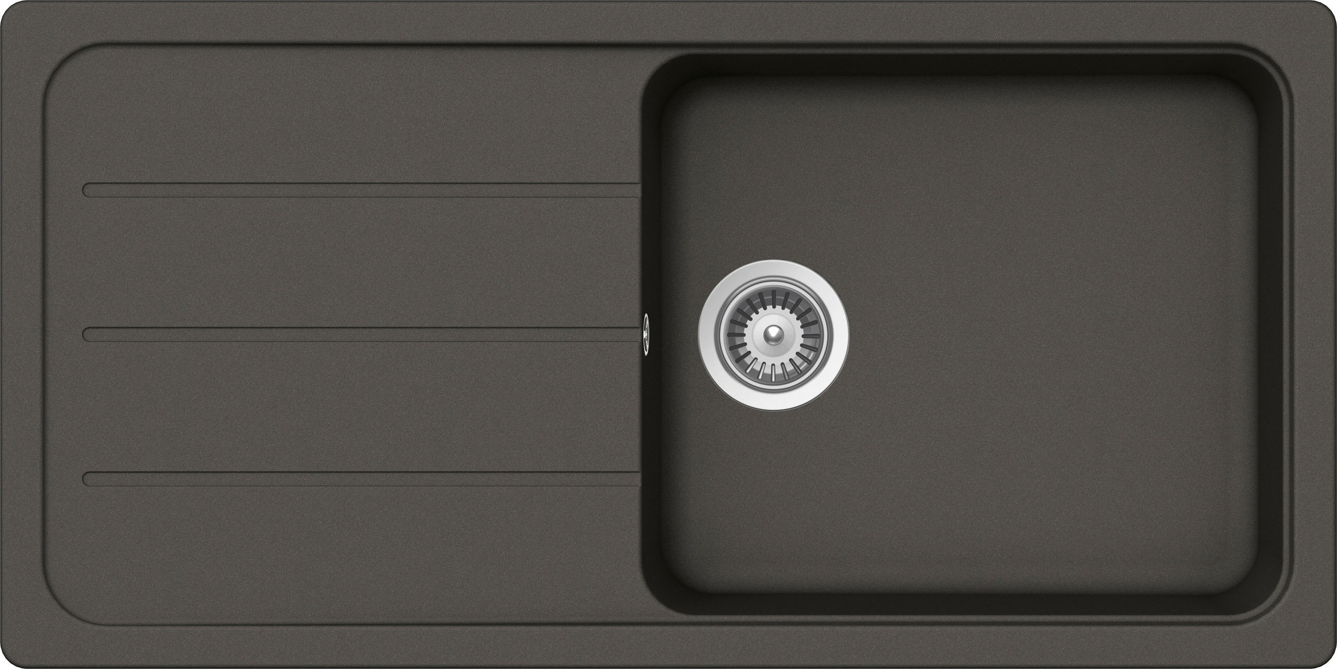 SPÜLE FOMD100LAGAS  - Graphitfarben, Basics, Stein (100/50cm) - Schock