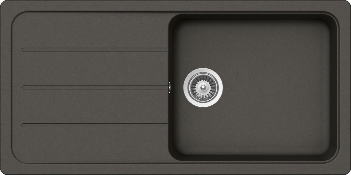 SPÜLE FOMD100LAGAS  - Graphitfarben, Basics, Stein (100/50cm) - Schock