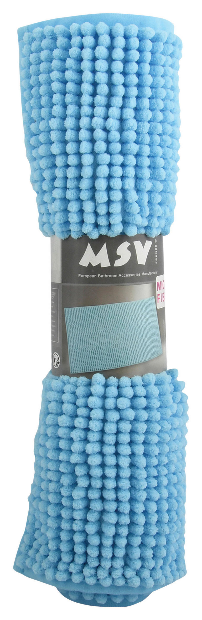 BADTEPPICH Hellblau 50/80 cm  - Hellblau, KONVENTIONELL (50/80cm) - Spirella