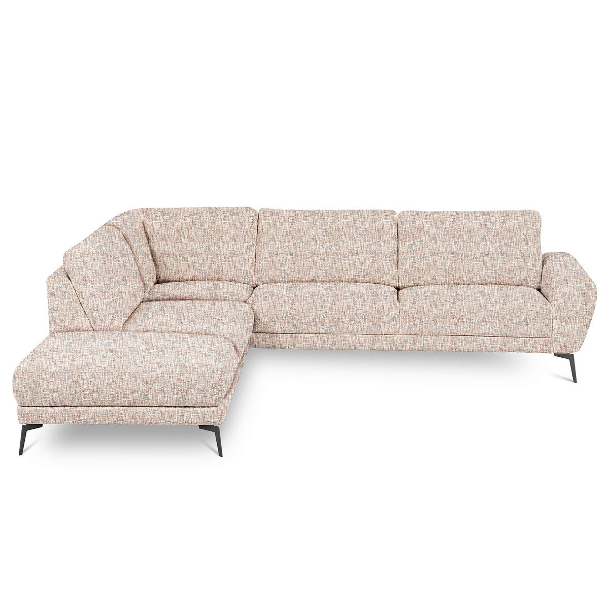 ECKSOFA SPRING Blau, Gelb, Rot, Weiß Webstoff Zierkissen  - Blau/Gelb, Design, Textil/Metall (250/273cm) - Livetastic