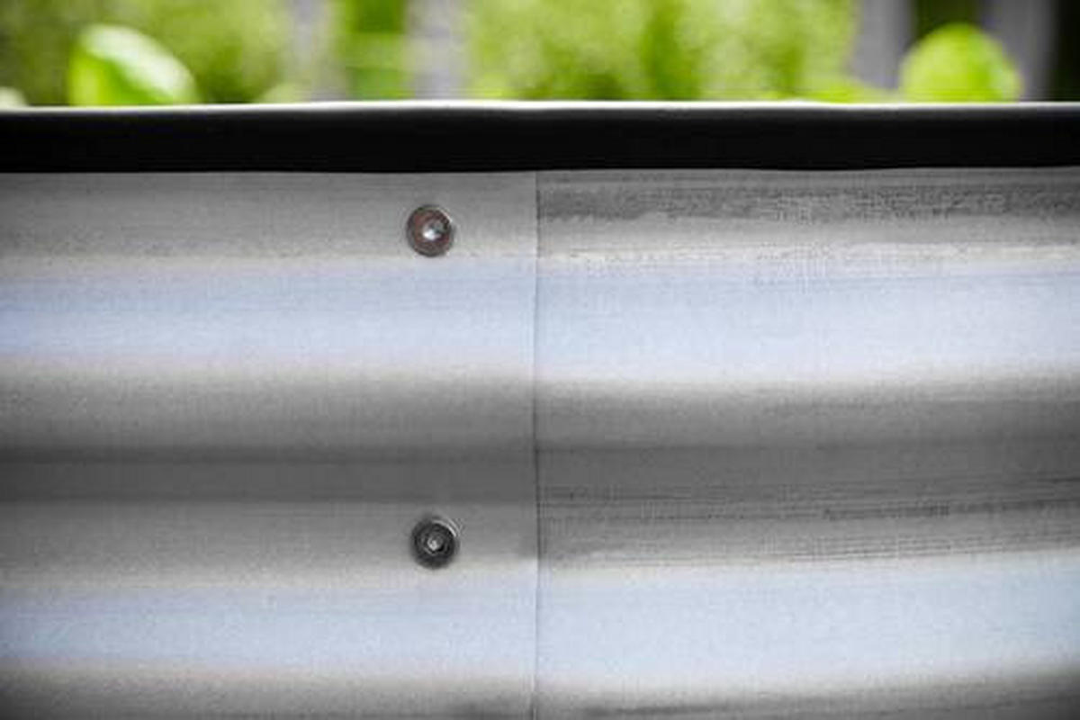 HOCHBEET 160/82/80 cm  - Silberfarben, Basics, Metall (160/82/80cm)