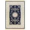 VINTAGE-TEPPICH 95/140 cm Naveh Creme, Dunkelblau  - Creme/Dunkelblau, Basics, Textil (95/140cm)