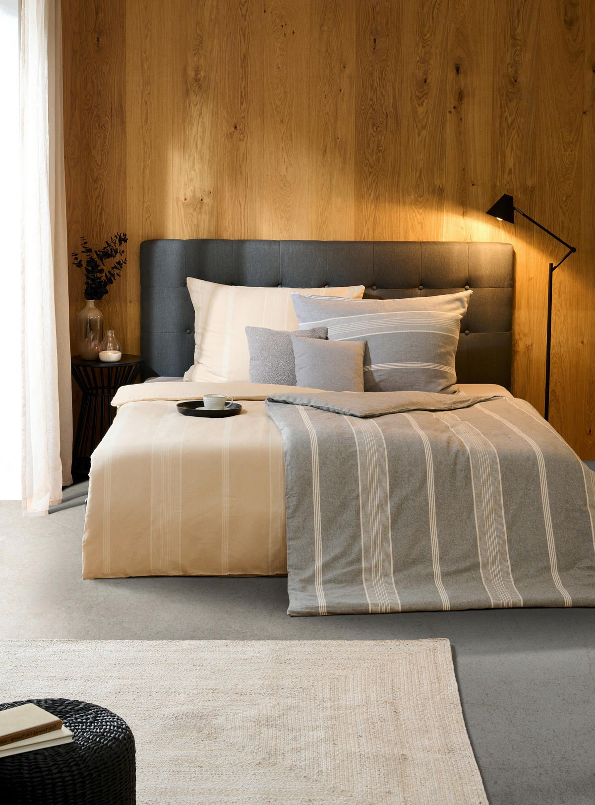 BETTWÄSCHE REMSA Flanell 140/200 cm  - Sandfarben, KONVENTIONELL, Textil (140/200cm) - Esposa