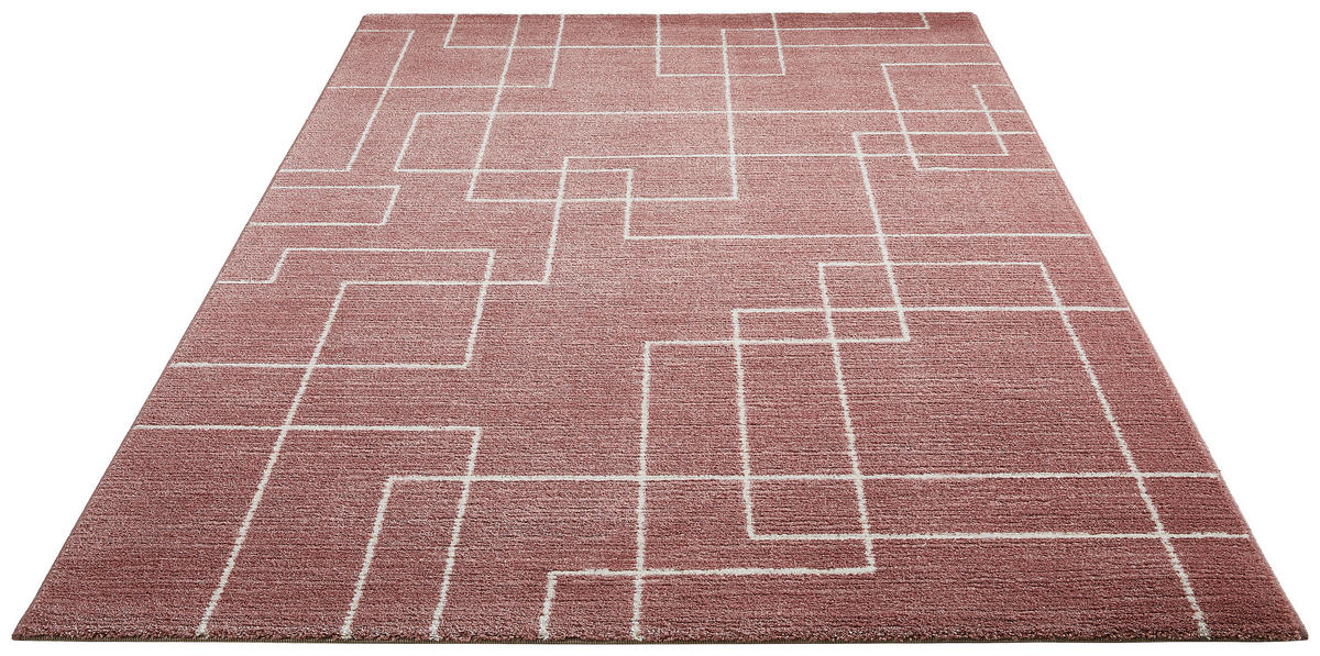 WEBTEPPICH 133/195 cm Rosa  - Rosa, Design, Textil (133/195cm) - Novel