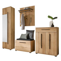 GARDEROBE 5-teilig  in 230/201/39 cm  - Eichefarben, MODERN, Holzwerkstoff (230/201/39cm) - MID.YOU