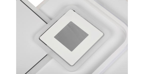 LED-DECKENLEUCHTE 50,3/50,3/6 cm - Weiß, Trend, Kunststoff/Metall (50,3/50,3/6cm) - Novel