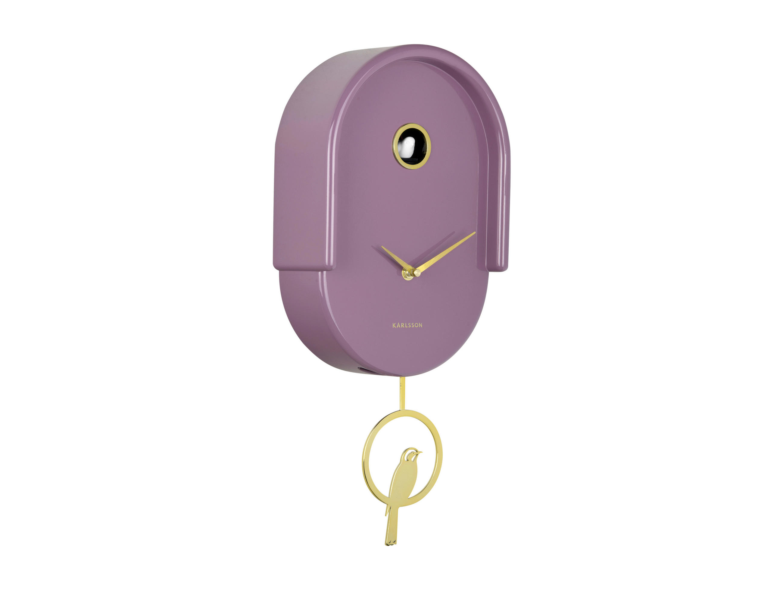 WANDUHR  Mauve  - Mauve, Basics, Kunststoff (42/20cm) - Karlsson