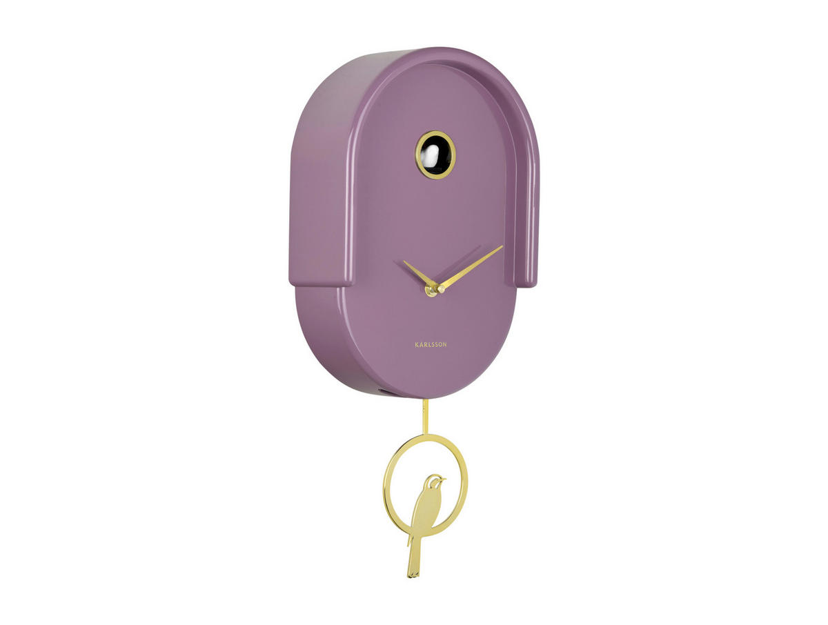 WANDUHR  Mauve  - Mauve, Basics, Kunststoff (42/20cm) - Karlsson
