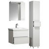 BADEZIMMER 4-teilig  in 90 cm  - Weiss, Modern, Glas/Keramik (90cm) - MID.YOU