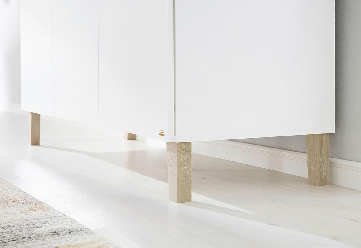 BABYZIMMER LUMI  - Eichefarben/Weiß, Design, Holzwerkstoff - Pinolino