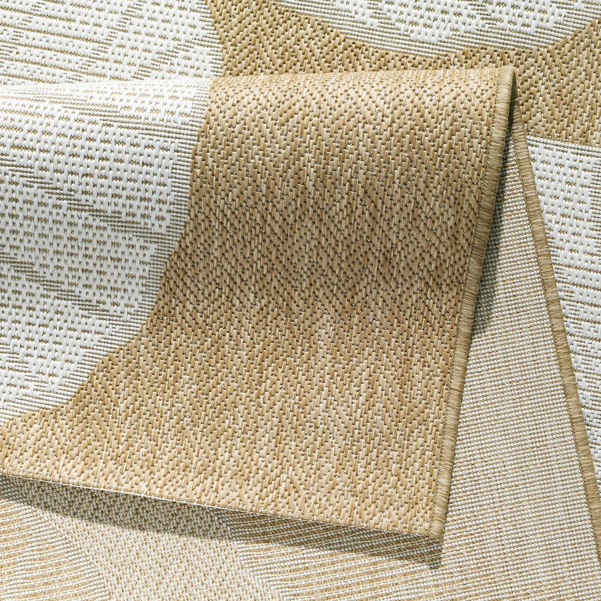 OUTDOORTEPPICH für Terrasse und Balkon 280/380 cm Regina Shell Naturfarben  - Naturfarben, Design, Textil (280/380cm) - Ambia Garden