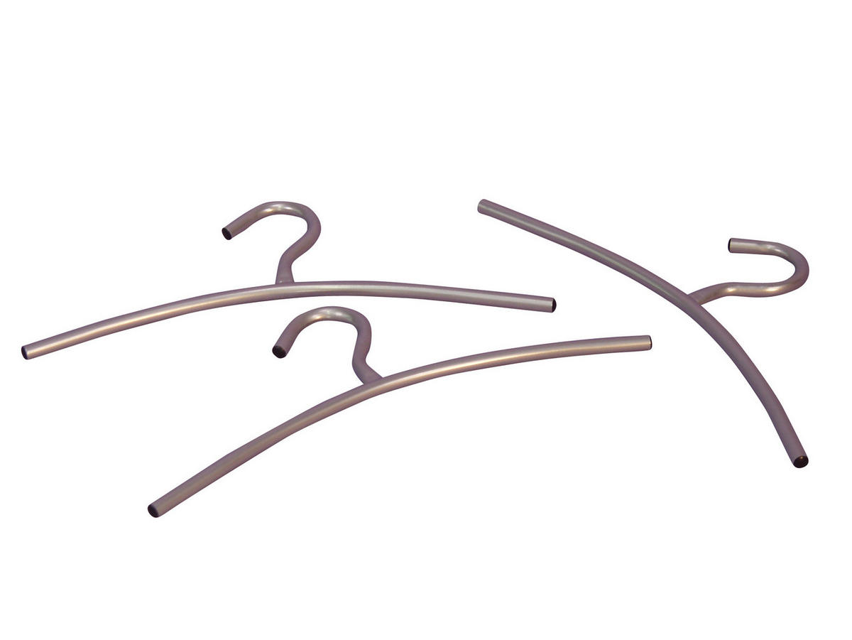 KLEIDERBÜGEL Metall  - Alufarben, Design, Metall (0/44/18cm) - MID.YOU