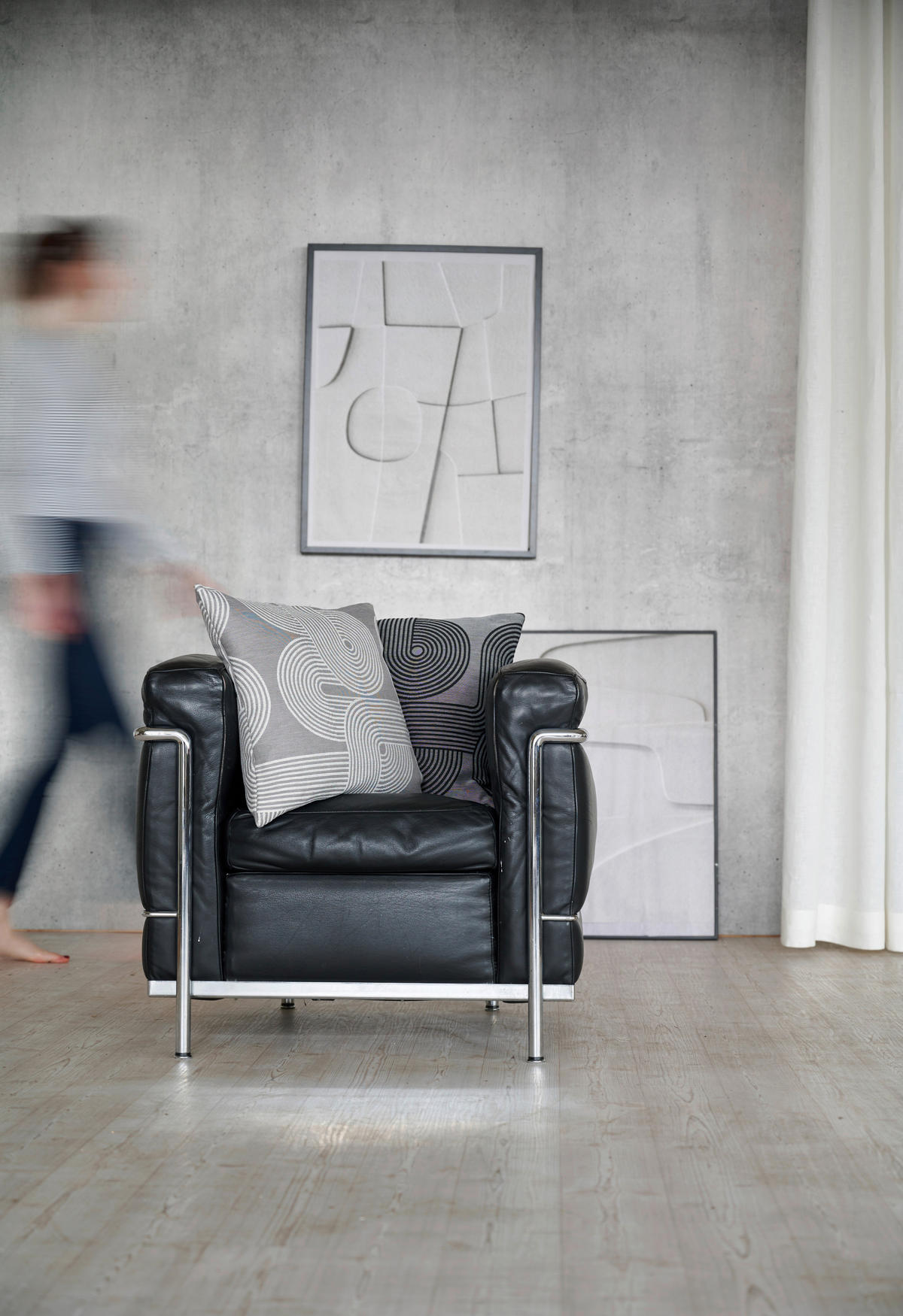 KISSENHÜLLE 46/46 cm  - Grau, Design, Textil (46/46cm) - Apelt