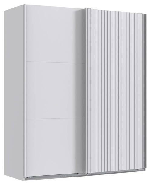 SCHWEBETÜRENSCHRANK in Weiss  - Weiss, Modern, Holzwerkstoff (200/216/65cm) - MID.YOU