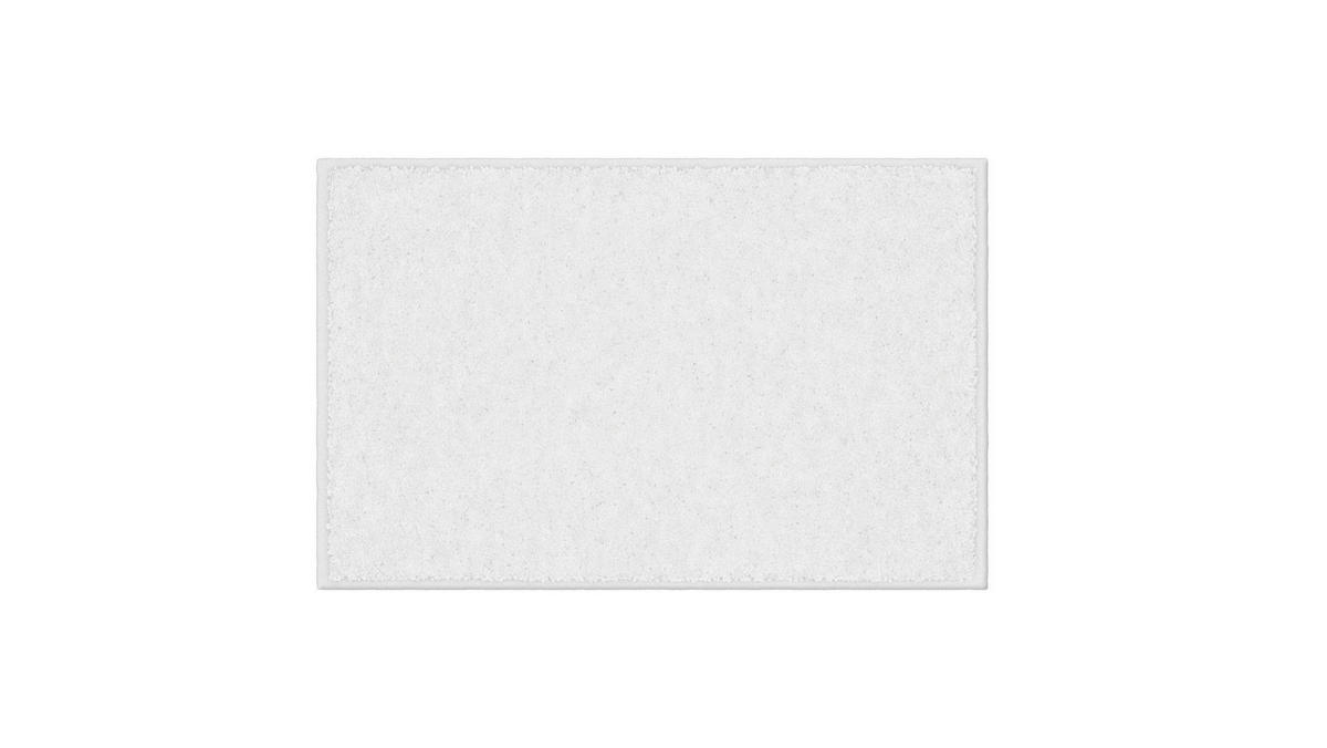 BADEMATTE Weiß 50/80 cm  - Weiß, Basics, Kunststoff/Textil (50/80cm) - Grund