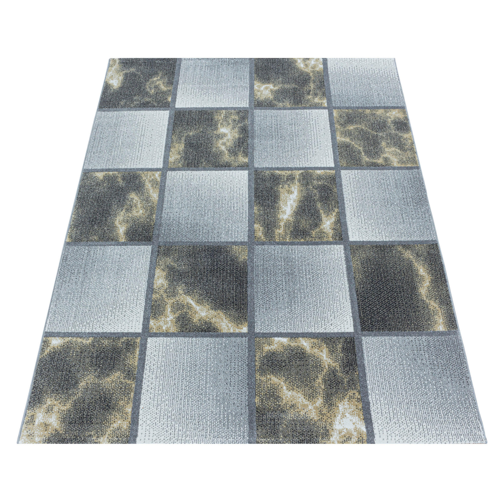Thumbnail - Läufer Ottawa 4201 gelb, Gelb, Textil, Karo, rechteckig, 80x250 cm, Oeko-Tex® Standard 100, für Fußbodenheizung geeignet...
