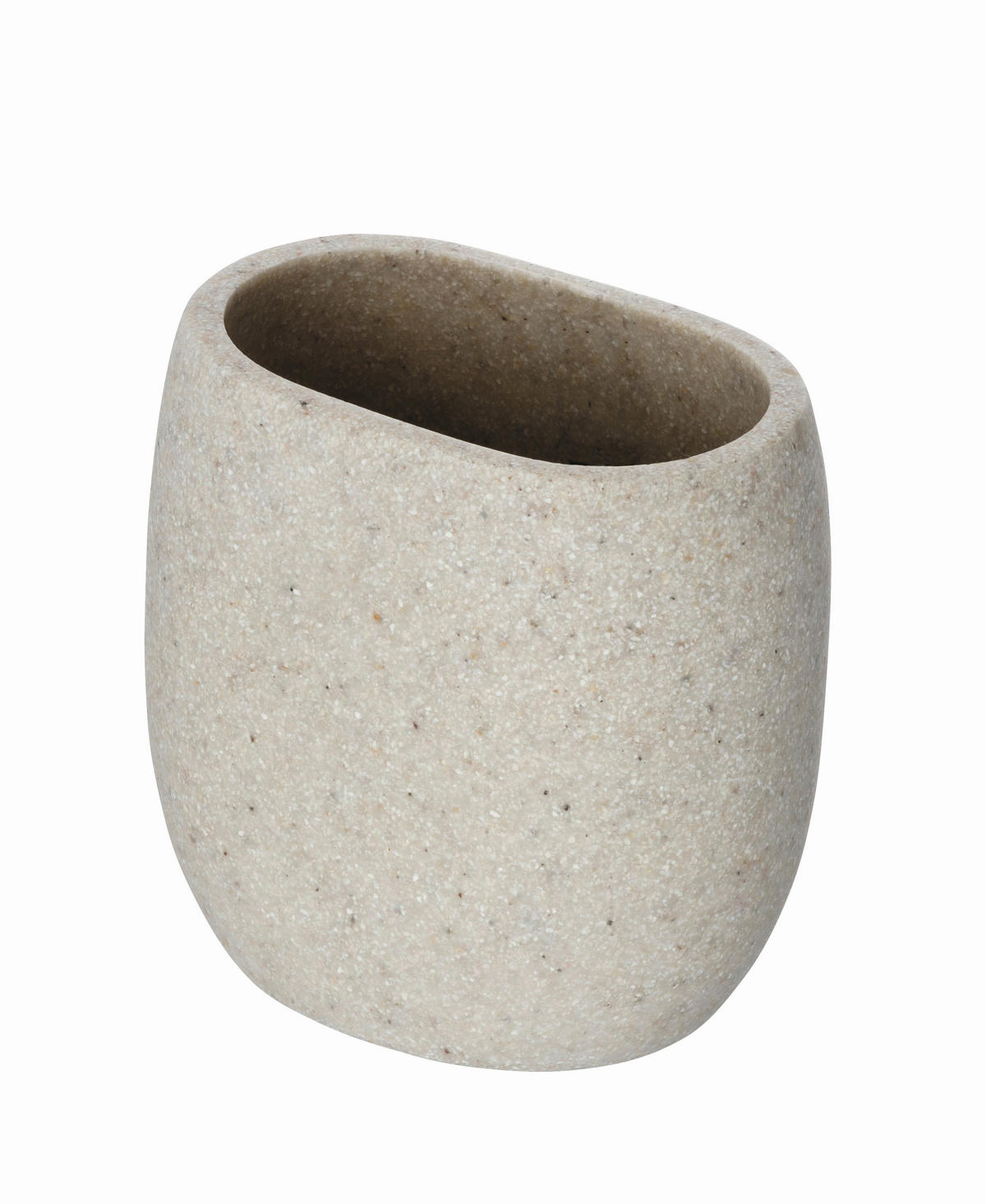 ZAHNPUTZBECHER  - Sandfarben, KONVENTIONELL, Kunststoff (9,5/9,3/6,6cm) - Wenko