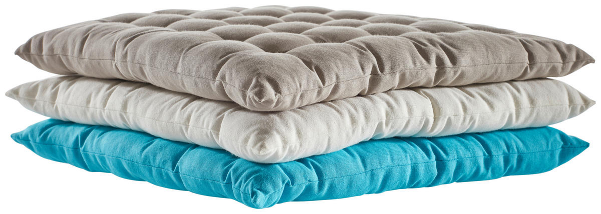 SITZKISSEN  40/40 cm   - Weiss, Design, Textil (40/40cm) - Esposa
