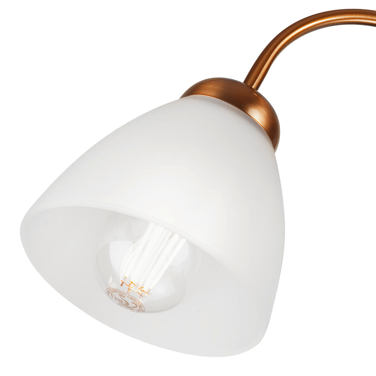 HÄNGELEUCHTE 60/31 cm  - Goldfarben, KONVENTIONELL, Glas/Metall (60/31cm)
