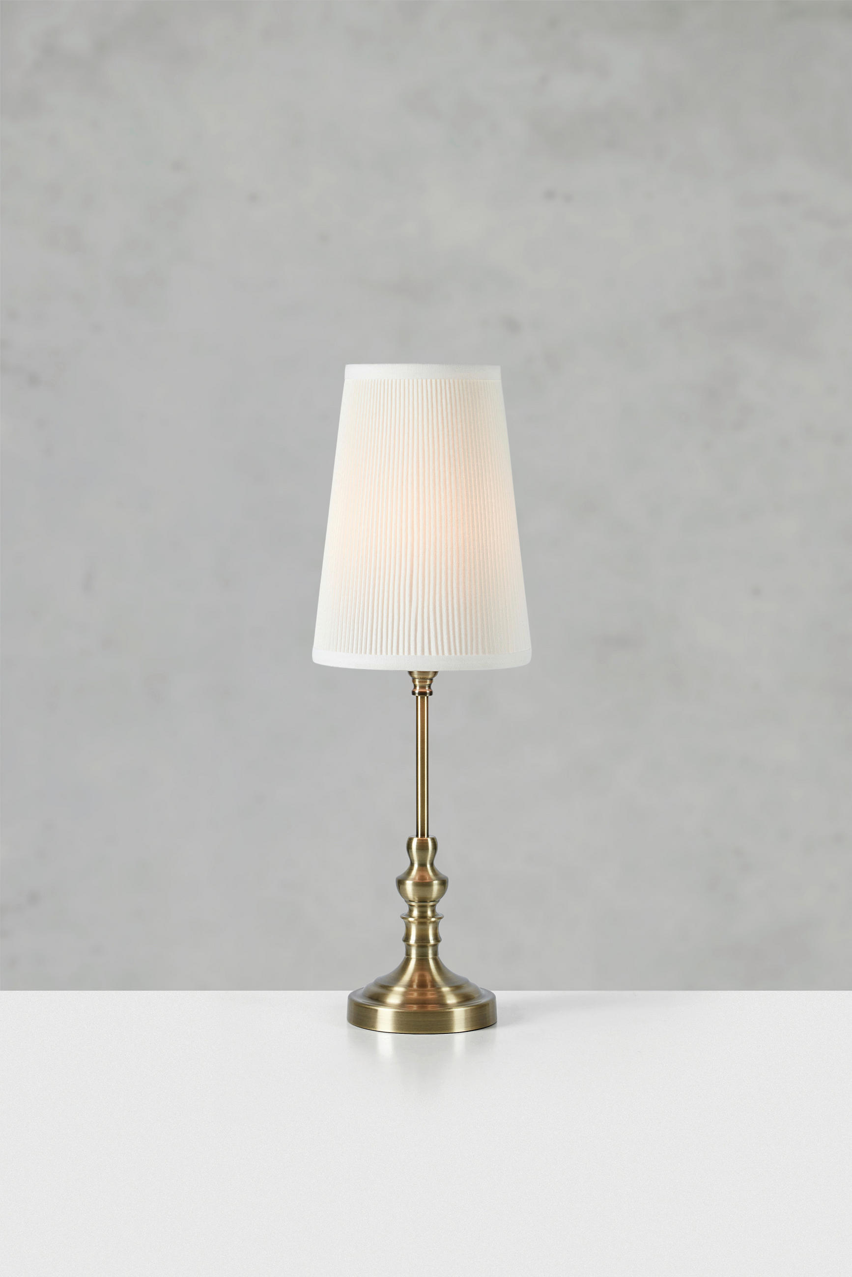 TISCHLEUCHTE NOBLE 18/56 cm   - Messingfarben/Creme, Design, Textil/Metall (18/56cm) - Markslöjd