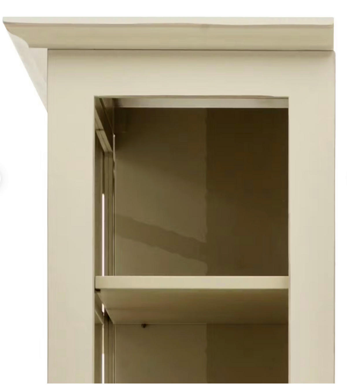 HIGHBOARD UrbanClass  in 190,5/219,5/49 cm  - Elfenbein, LIFESTYLE, Glas/Holz (190,5/219,5/49cm) - Livetastic