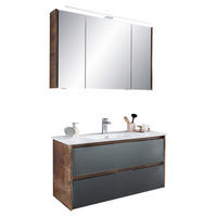 BADEZIMMER  in 105,5 cm  - Eichefarben/Weiß, Design, Keramik/Holzwerkstoff (105,5cm) - Sadena