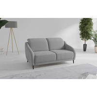 2,5-SITZER Mikrofaser Grau  - Schwarz/Grau, MODERN, Textil/Metall (172/93/104cm) - Sit & More