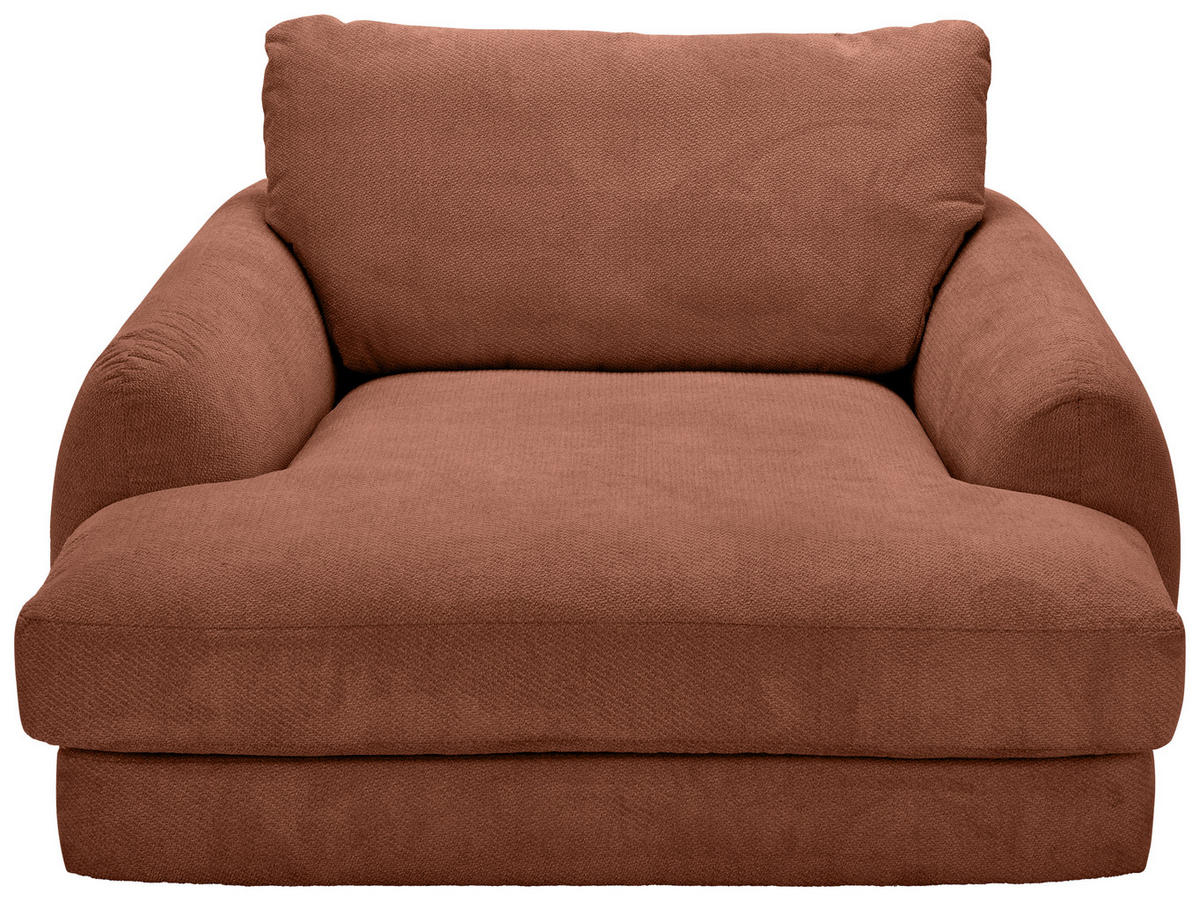 XXL-SESSEL - Rostfarben/Schwarz, KONVENTIONELL, Kunststoff/Textil (132/81/158cm) - Carryhome