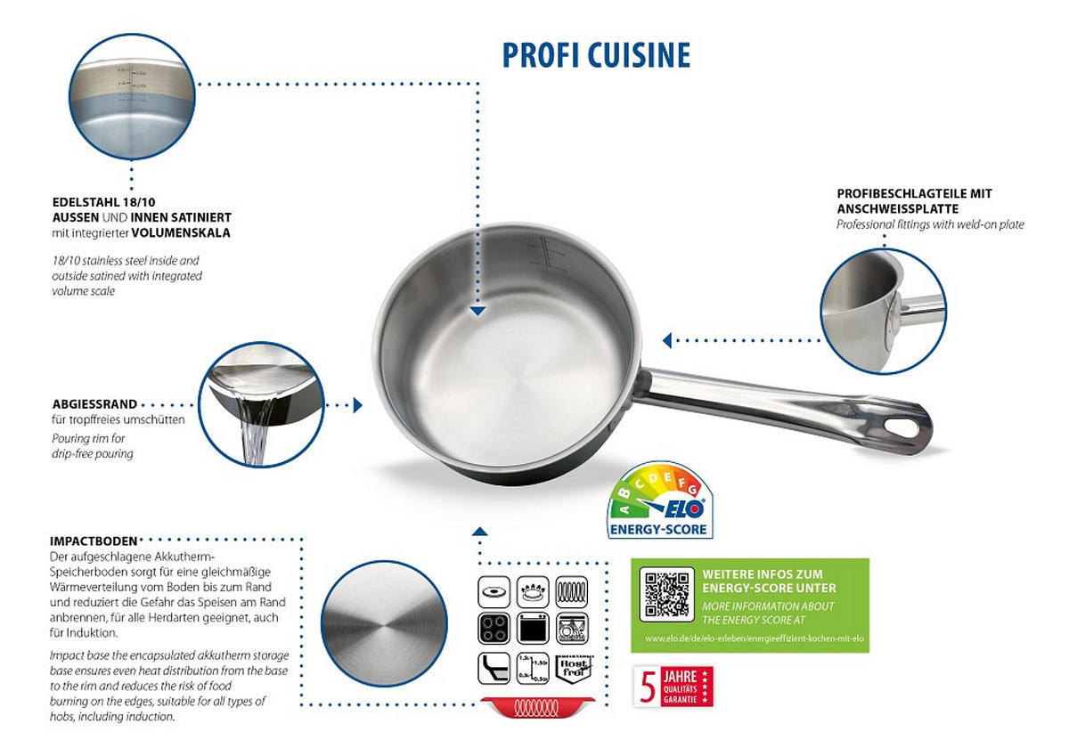 RENDLÍK,  24 cm  - barvy stříbra, Basics, kov (24cm) - ELO
