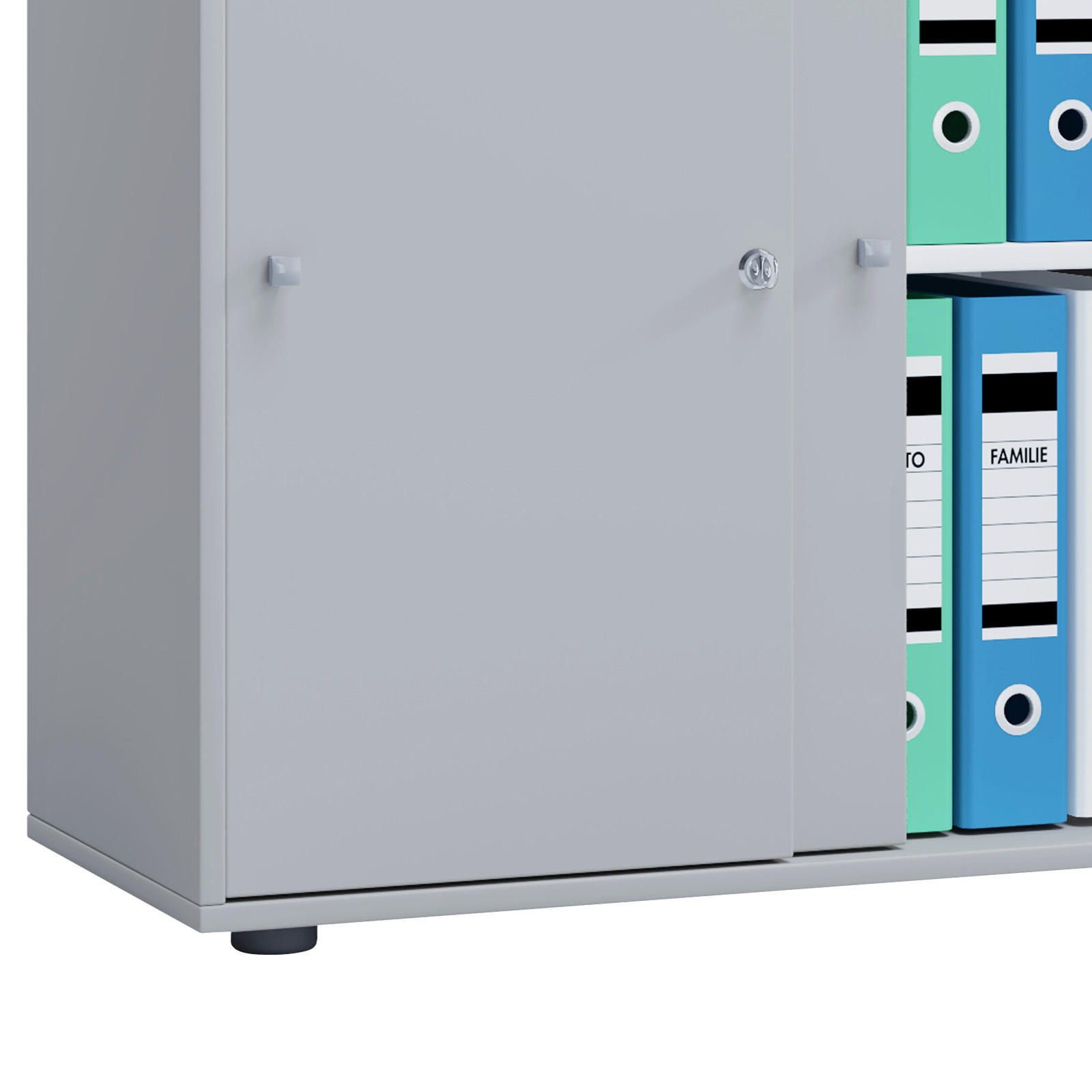 AKTENSCHRANK Grau  - Grau, Basics, Holzwerkstoff (70/74/37cm) - MID.YOU