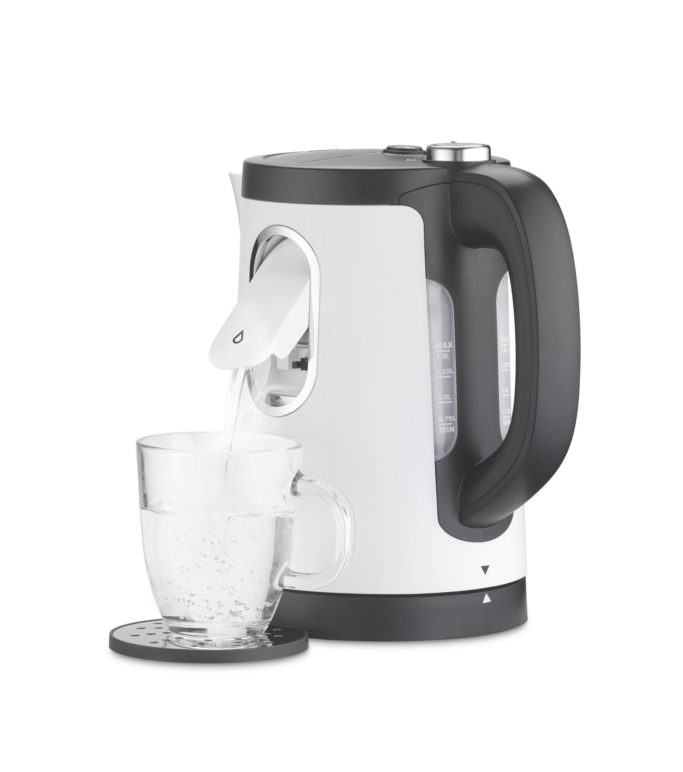 WASSERKOCHER 1.5 L  - Weiß, Design, Kunststoff (1,5l) - Trisa Electronics