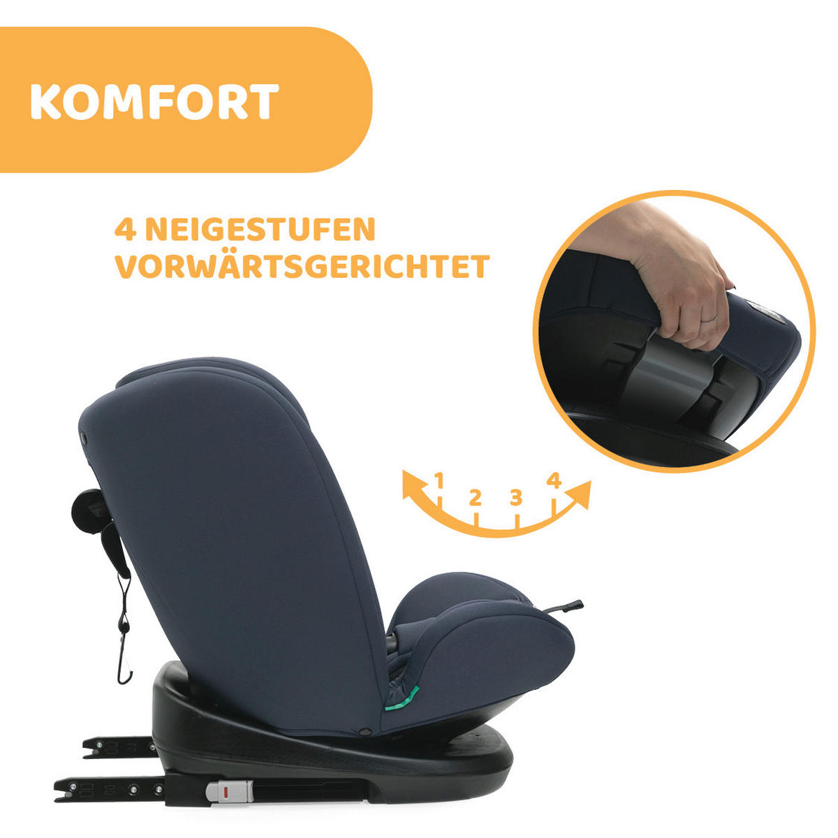 KINDERAUTOSITZ MOKITA I-SIZE  - Dunkelgrau, Basics (46/79/44cm) - Chicco
