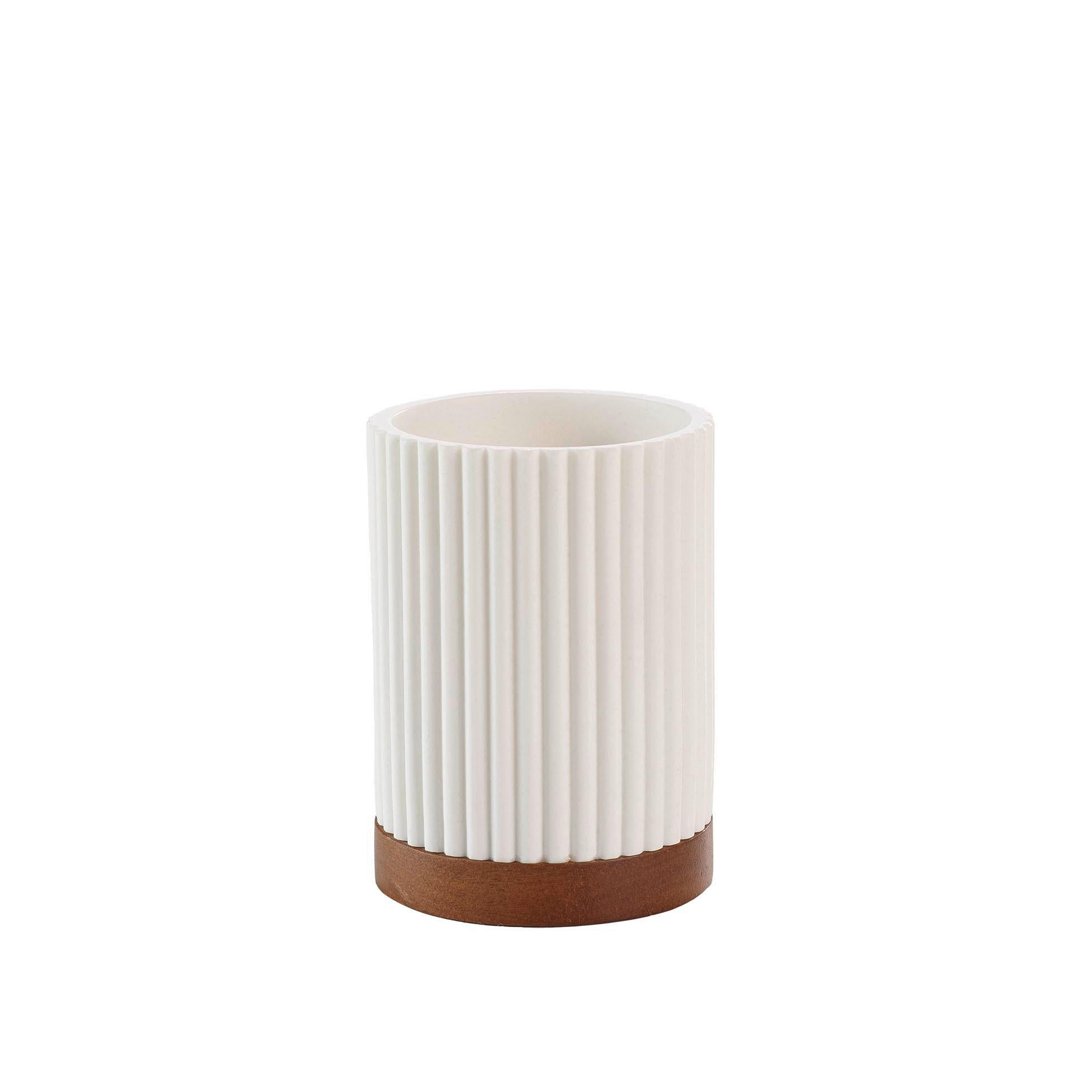 DRŽAČ ČETKICA ZA ZUBE bijela plastika NATURELA - bijela, Basics, plastika (8/8/10.8cm) - Homeware