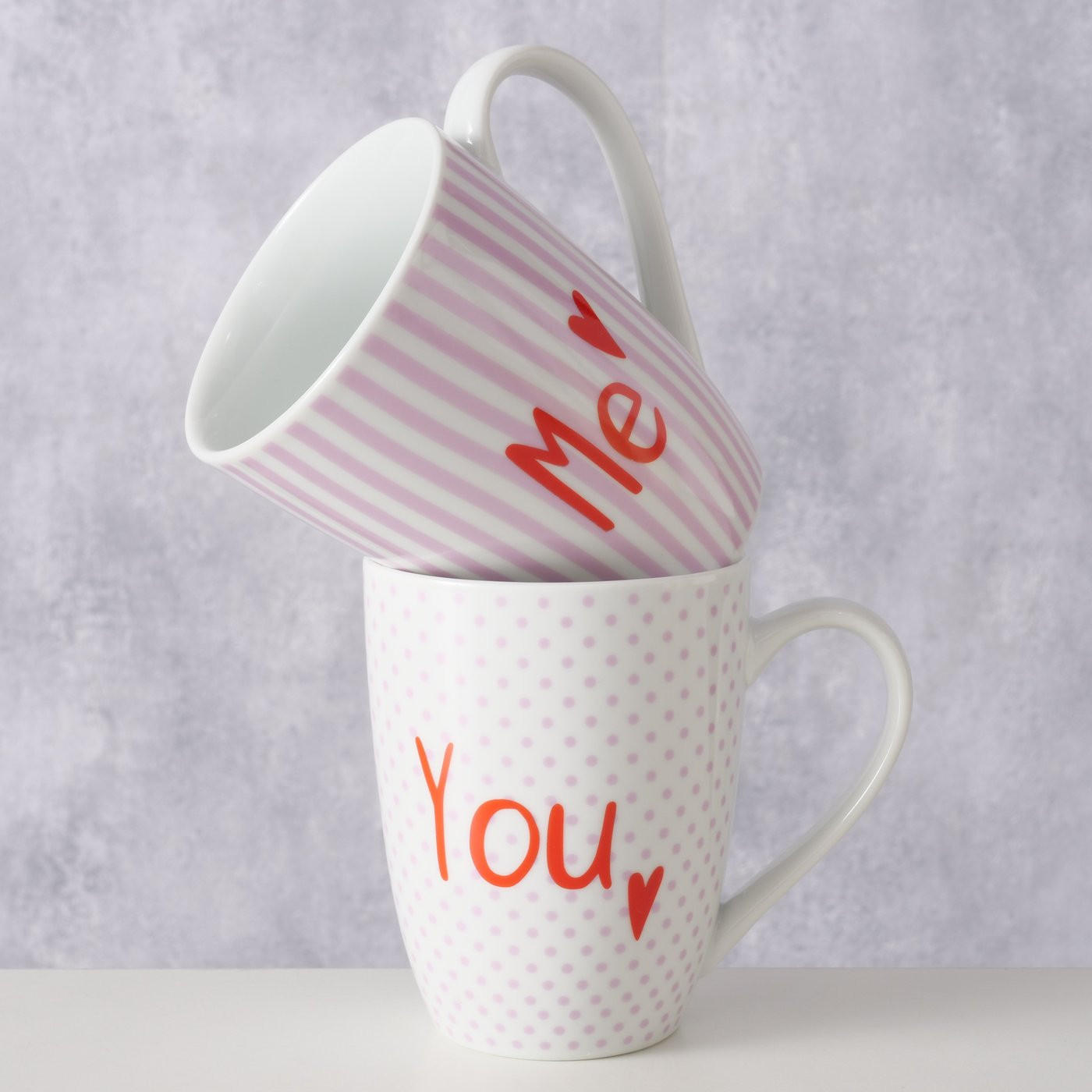 TASSE    - Rot/Rosa, KONVENTIONELL, Keramik (8/10,5cm)