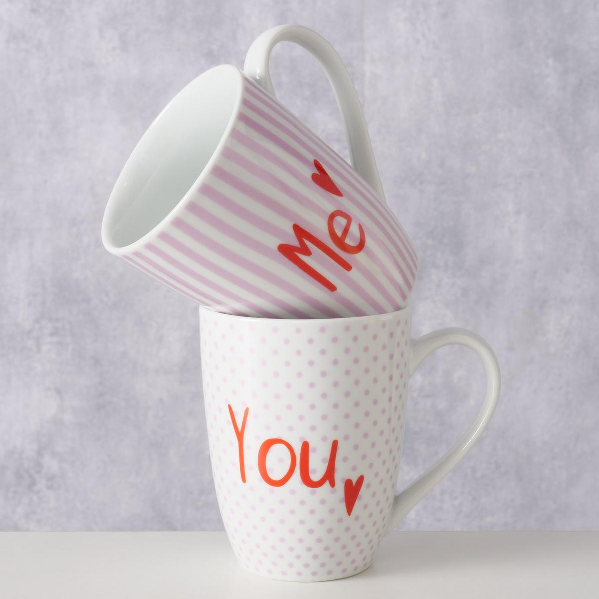 TASSE    - Rot/Rosa, KONVENTIONELL, Keramik (8/10,5cm)