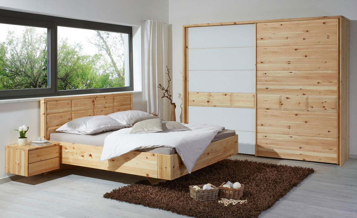 BETT 160/200 cm  in Zirbelkieferfarben  - Zirbelkieferfarben, Natur, Holz (160/200cm) - Valnatura