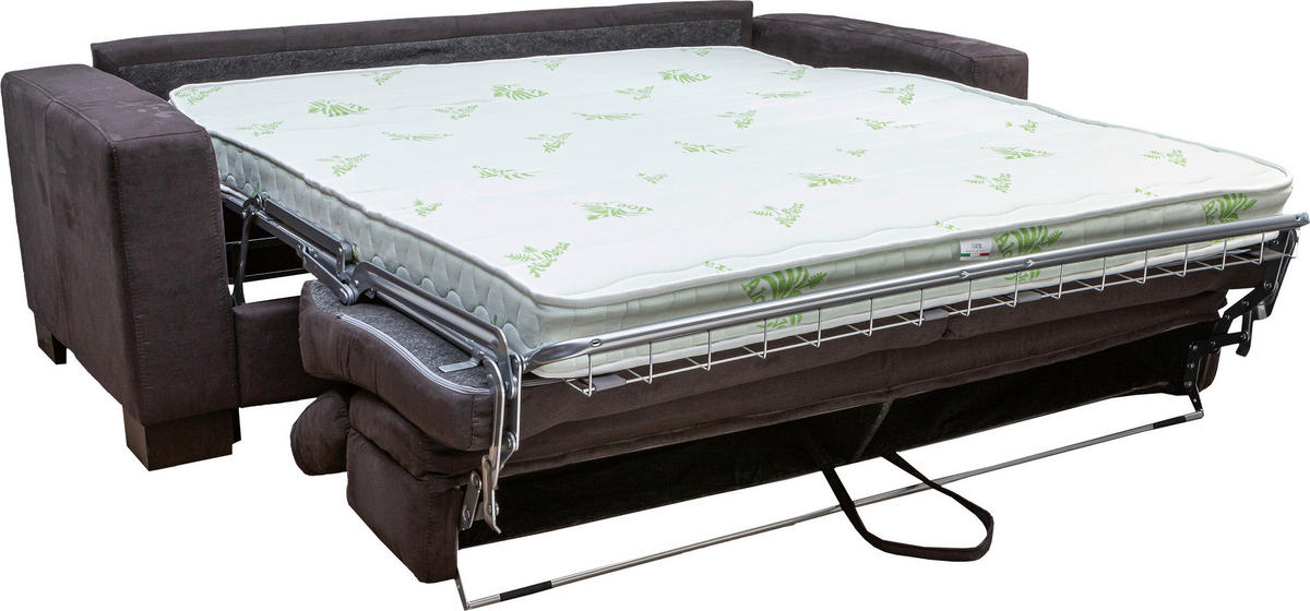 KANAPÉÁGY fekete  - wenge/fekete, Design, textil/fa (222/83 (100)/104cm) - Novel