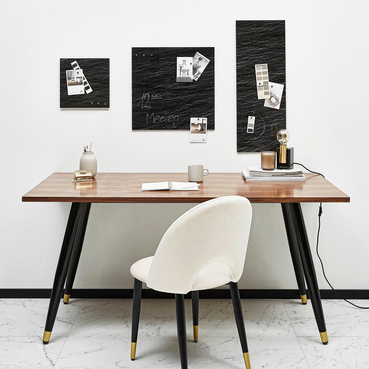MAGNETTAFEL - Schieferfarben, Basics, Glas (30/80cm) - Euroart