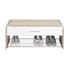GARDEROBENBANK Sonoma Eiche, Weiß - Silberfarben/Weiß, Design, Holzwerkstoff/Kunststoff (97/40/32cm) - Moderano GARDEROBENBANK Sonoma Eiche, Weiß - Silberfarben/Weiß, Design, Holzwerkstoff/Kunststoff (97/40/32cm) - Moderano