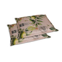 GARTENSITZKISSENSET in Gelb, Grün, Sandfarben Zitronen  - Sandfarben/Gelb, Basics, Textil (50/7/50cm)