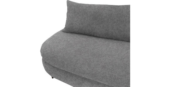 SCHLAFSOFA in Velours Grau  - Schwarz/Grau, Design, Holz/Textil (213/89/105cm) - Novel