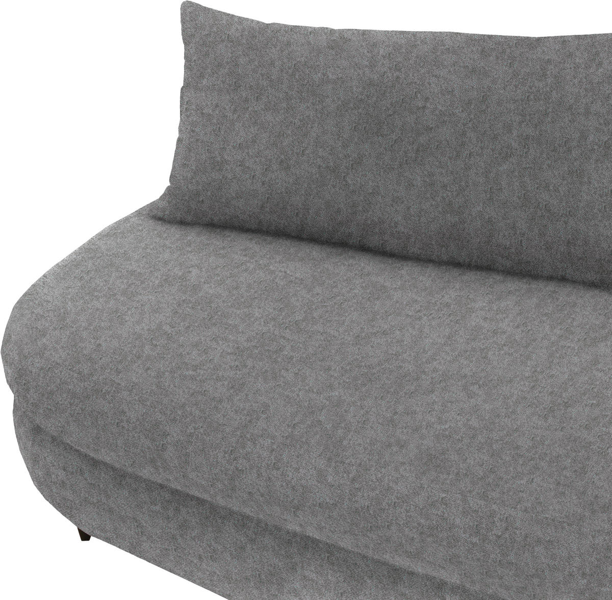 SCHLAFSOFA in Velours Grau  - Schwarz/Grau, Design, Holz/Textil (213/89/105cm) - Novel
