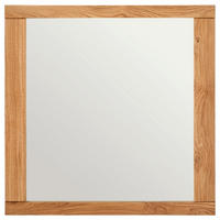 WANDSPIEGEL 80/80/2 cm    in quadratisch  - Eichefarben, KONVENTIONELL, Glas/Holz (80/80/2cm) - Linea Natura